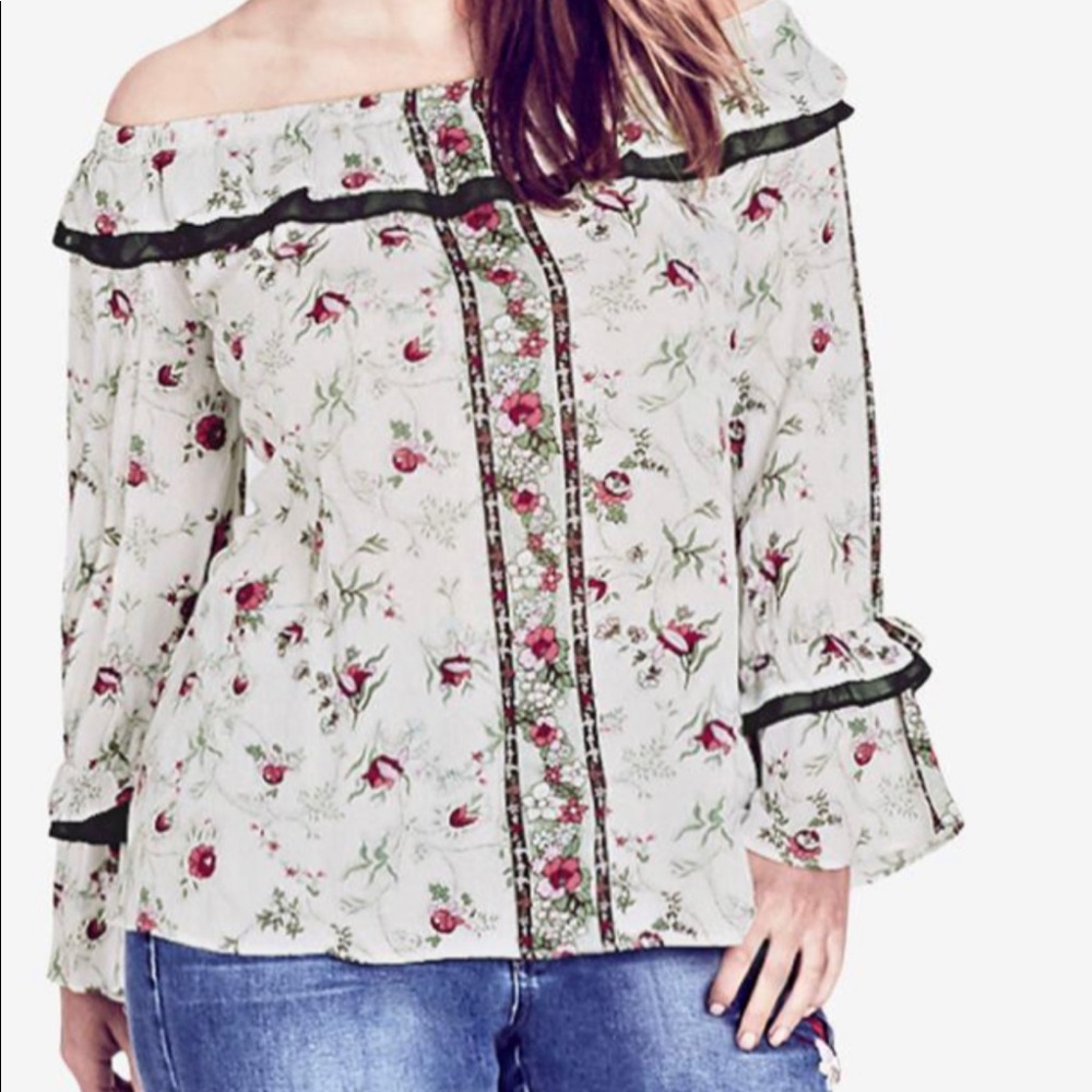 CITY CHIC “LOVE STORY” TOP WORN ONCE M/18